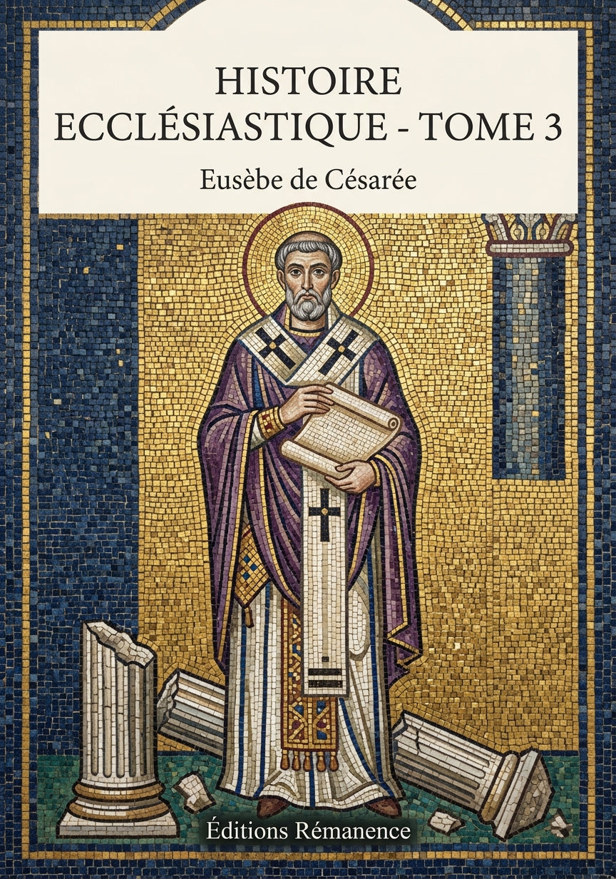 Livre Histoire Ecclésiastique - Tome 3 par Eusèbe de Césarée - Couverture - Editions Remanence