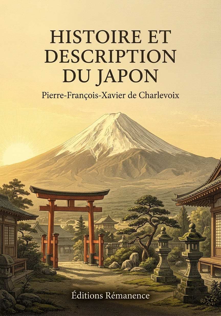 Livre Histoire et description du Japon par Pierre-François-Xavier de Charlevoix - Couverture - Editions Remanence