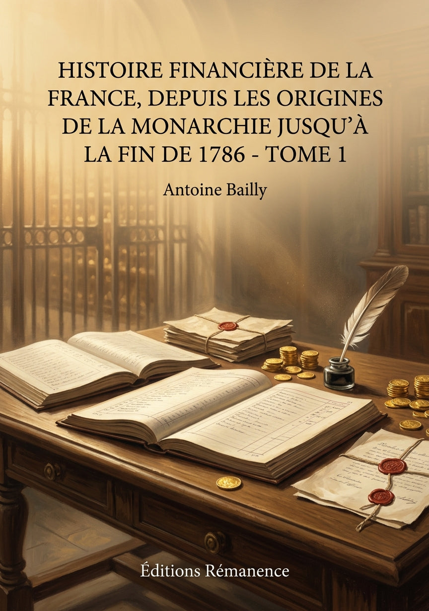 Livre Histoire financière de la France, depuis les origines de la monarchie jusqu’à la fin de 1786 - Tome 2 par Antoine Bailly - Couverture - Editions Remanence