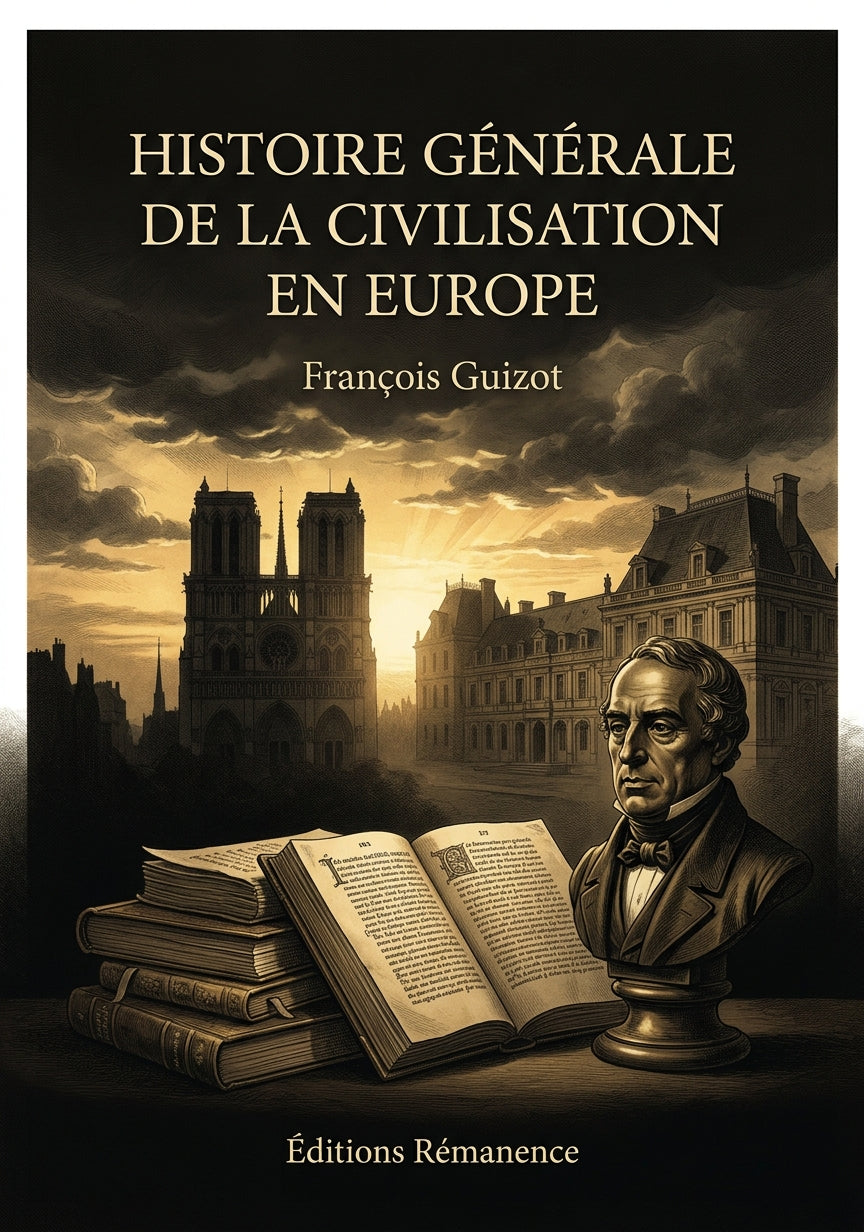 Livre Histoire générale de la civilisation en Europe par François Guizot - Couverture - Editions Remanence