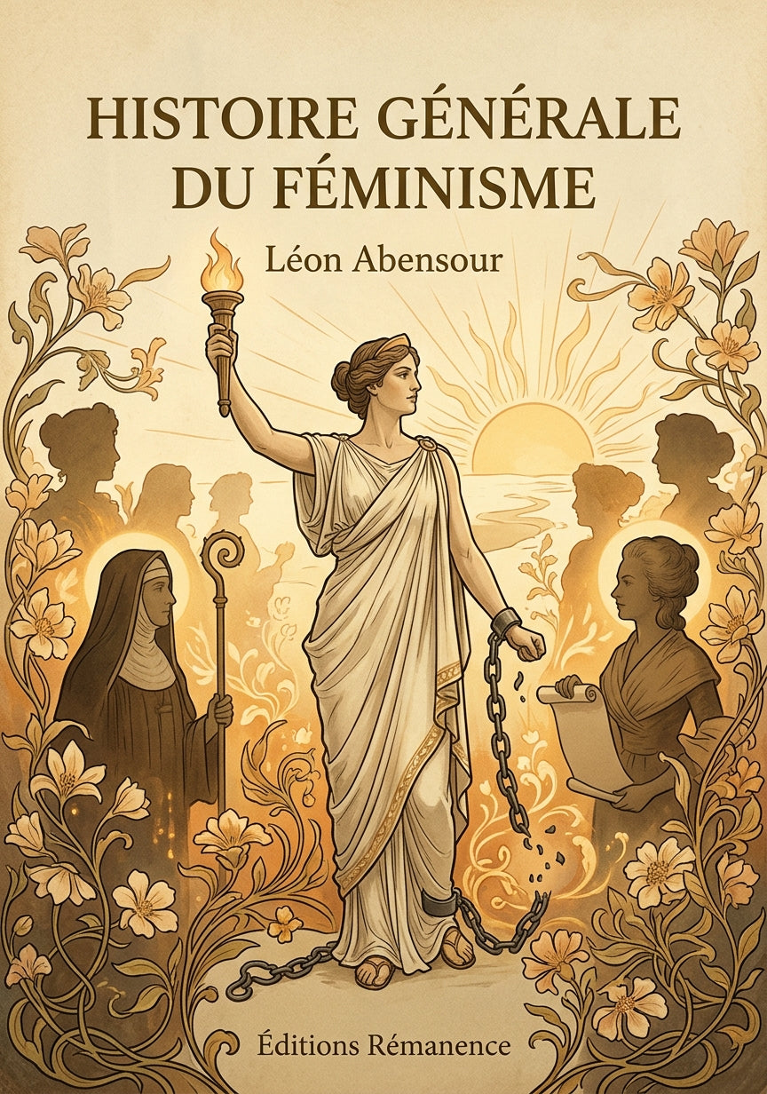 Livre Histoire générale du féminisme par Léon Abensour - Couverture - Editions Remanence