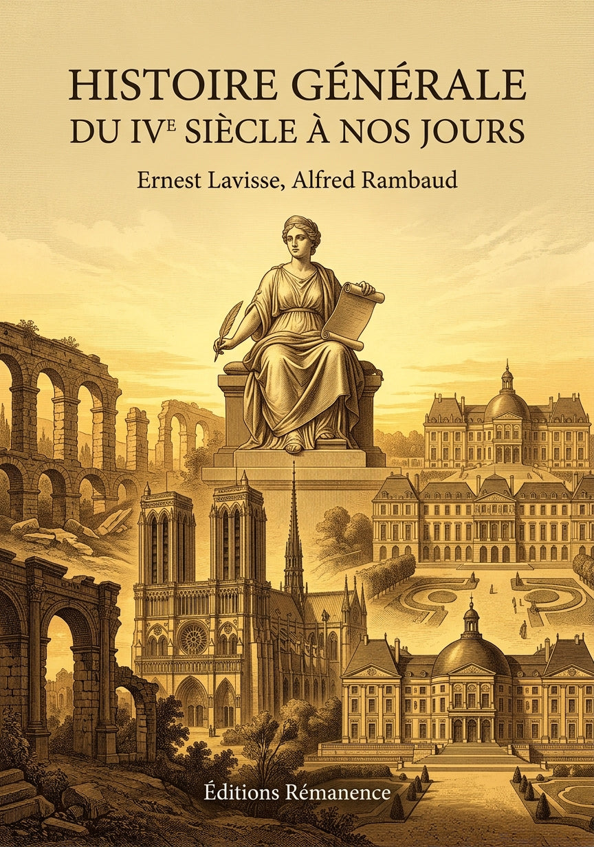 Livre Histoire générale du IVe siècle à nos jours par Ernest Lavisse, Alfred Rambaud - Couverture - Editions Remanence
