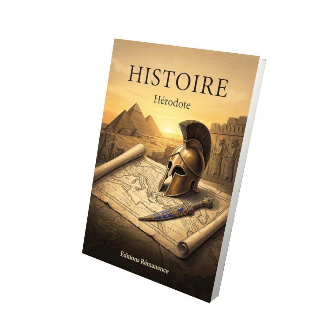 Livre Histoire par Hérodote - Vue 3D - Editions Remanence