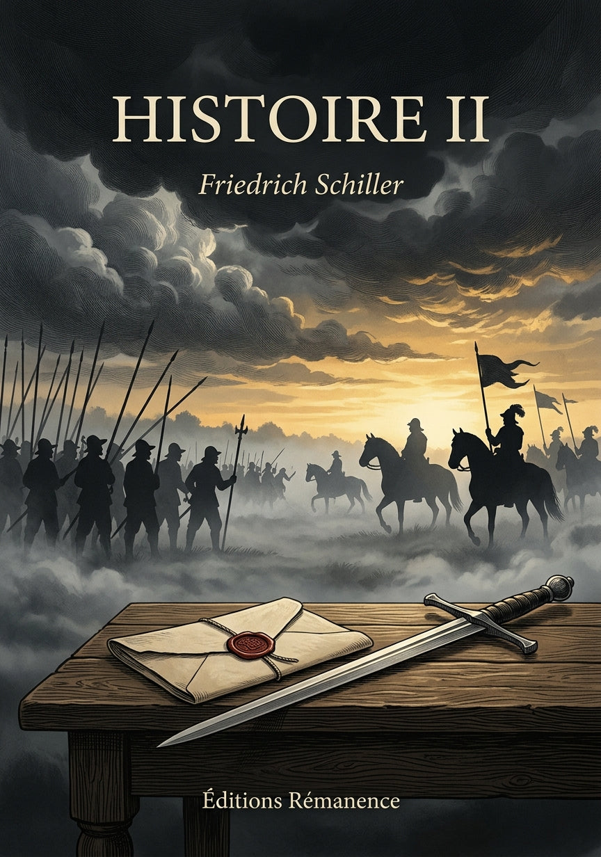 Livre Histoire II par Friedrich Schiller - Couverture - Editions Remanence
