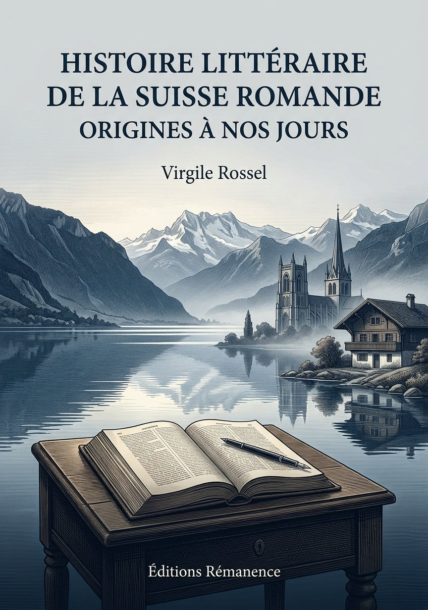Livre Histoire littéraire de la Suisse romande par Virgile Rossel - Couverture - Editions Remanence