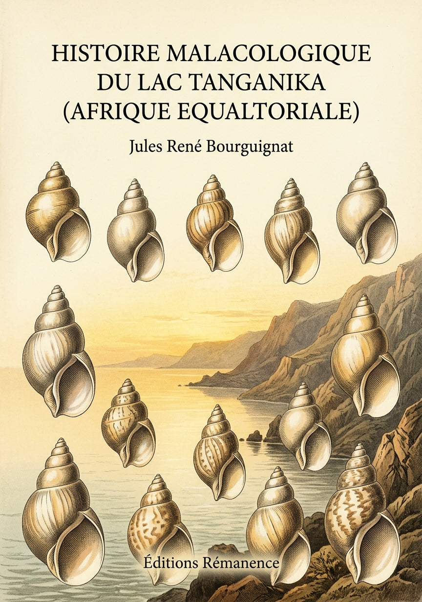 Livre Histoire malacologique du Lac Tanganika (Afrique equaltoriale) par Jules René Bourguignat - Couverture - Editions Remanence