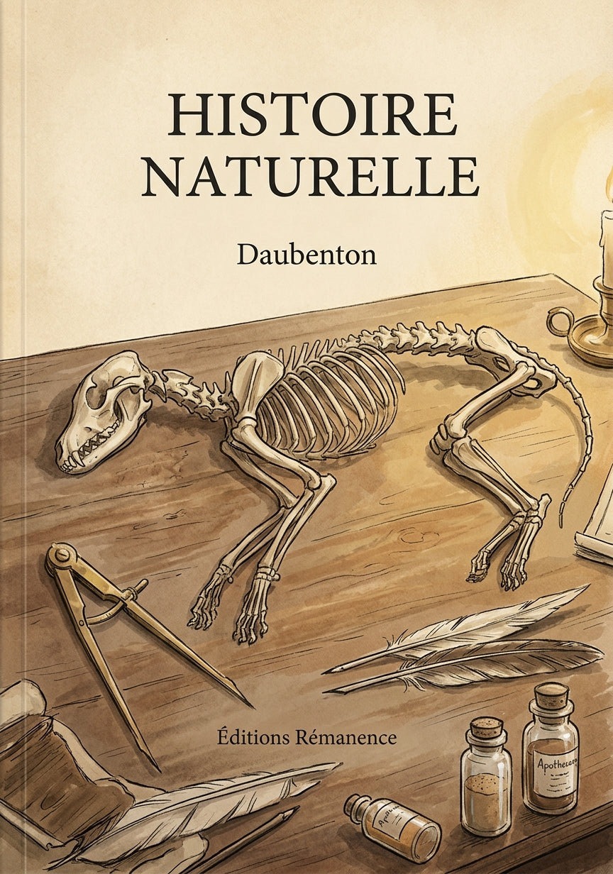 Livre Histoire naturelle par Daubenton - Couverture - Editions Remanence