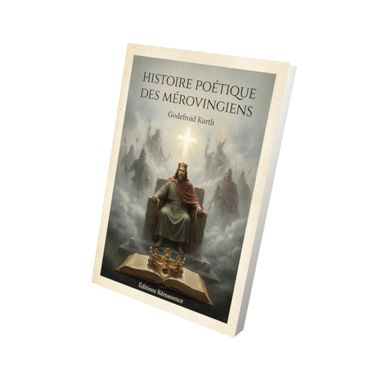 Livre Histoire poétique des Mérovingiens - Godefroid Kurth - Vue 3D - Editions Remanence