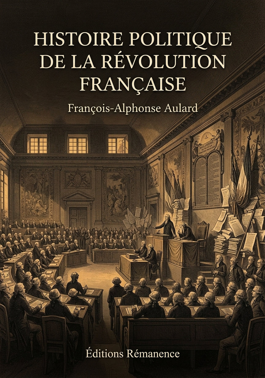 Livre Histoire politique de la Révolution française par François-Alphonse Aulard - Couverture - Editions Remanence