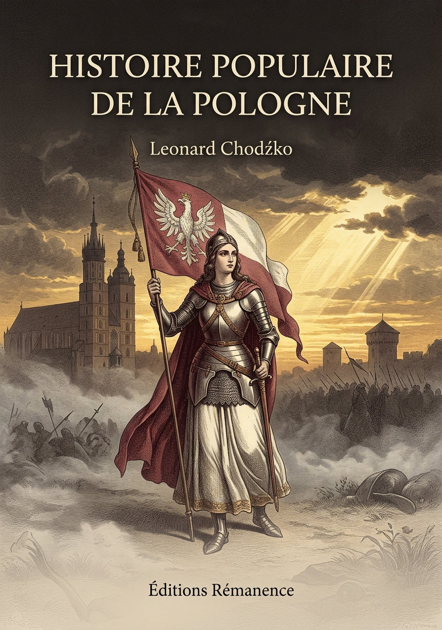 Livre Histoire populaire de la Pologne par Leonard Chodźko - Couverture - Editions Remanence