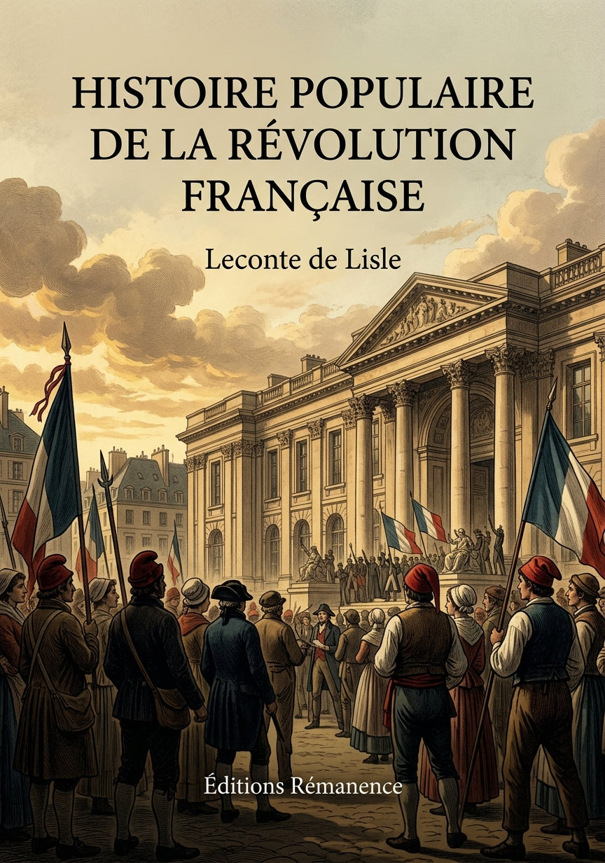 Livre Histoire populaire de la Révolution française par Leconte de Lisle - Couverture - Editions Remanence