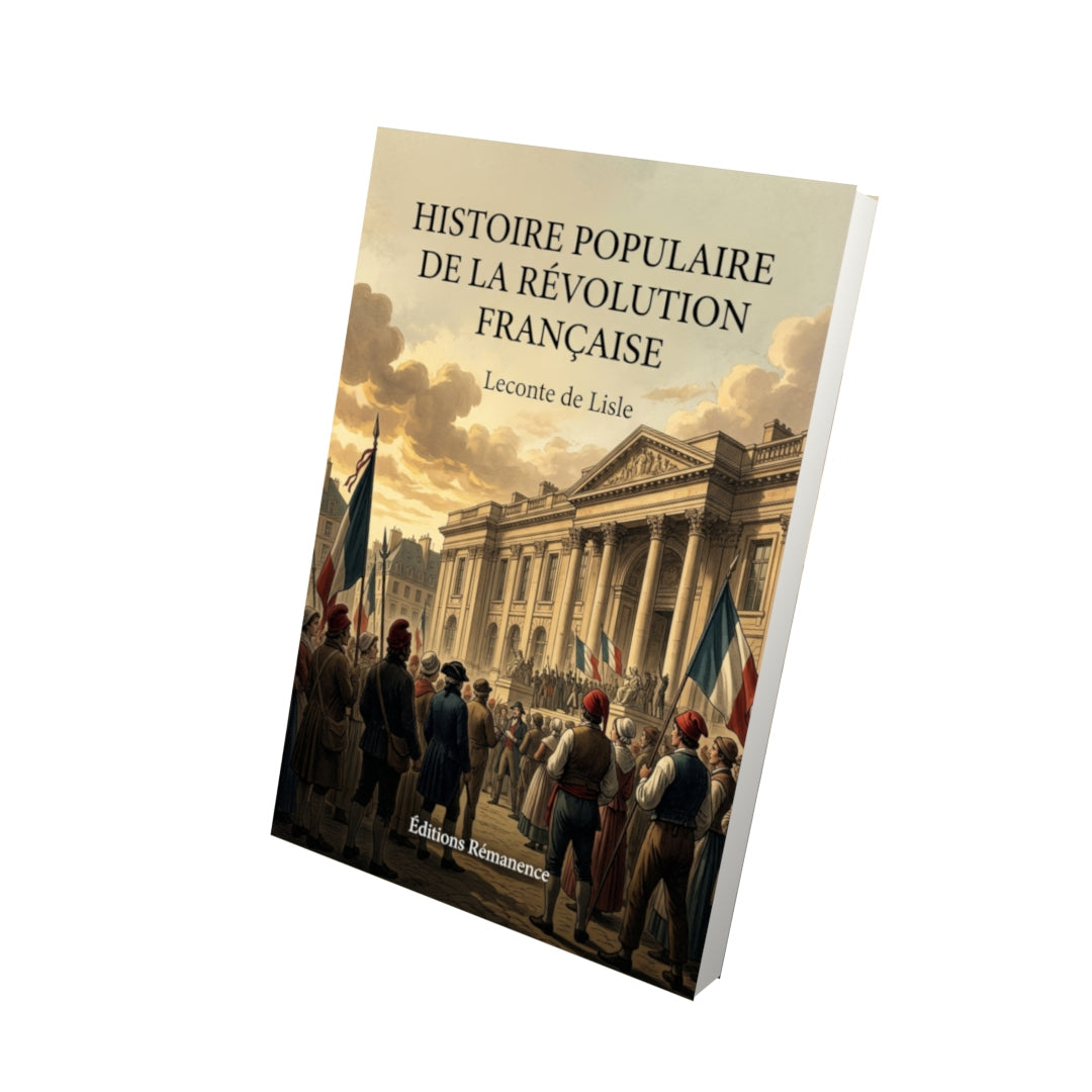 Livre Histoire populaire de la Révolution française par Leconte de Lisle - Vue 3D - Editions Remanence
