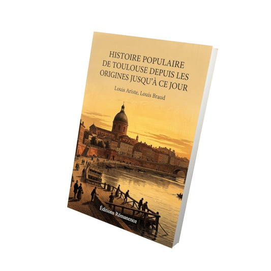 Livre Histoire populaire de Toulouse depuis les origines jusqu'à ce jour par Louis Ariste, Louis Braud - Vue 3D - Editions Remanence