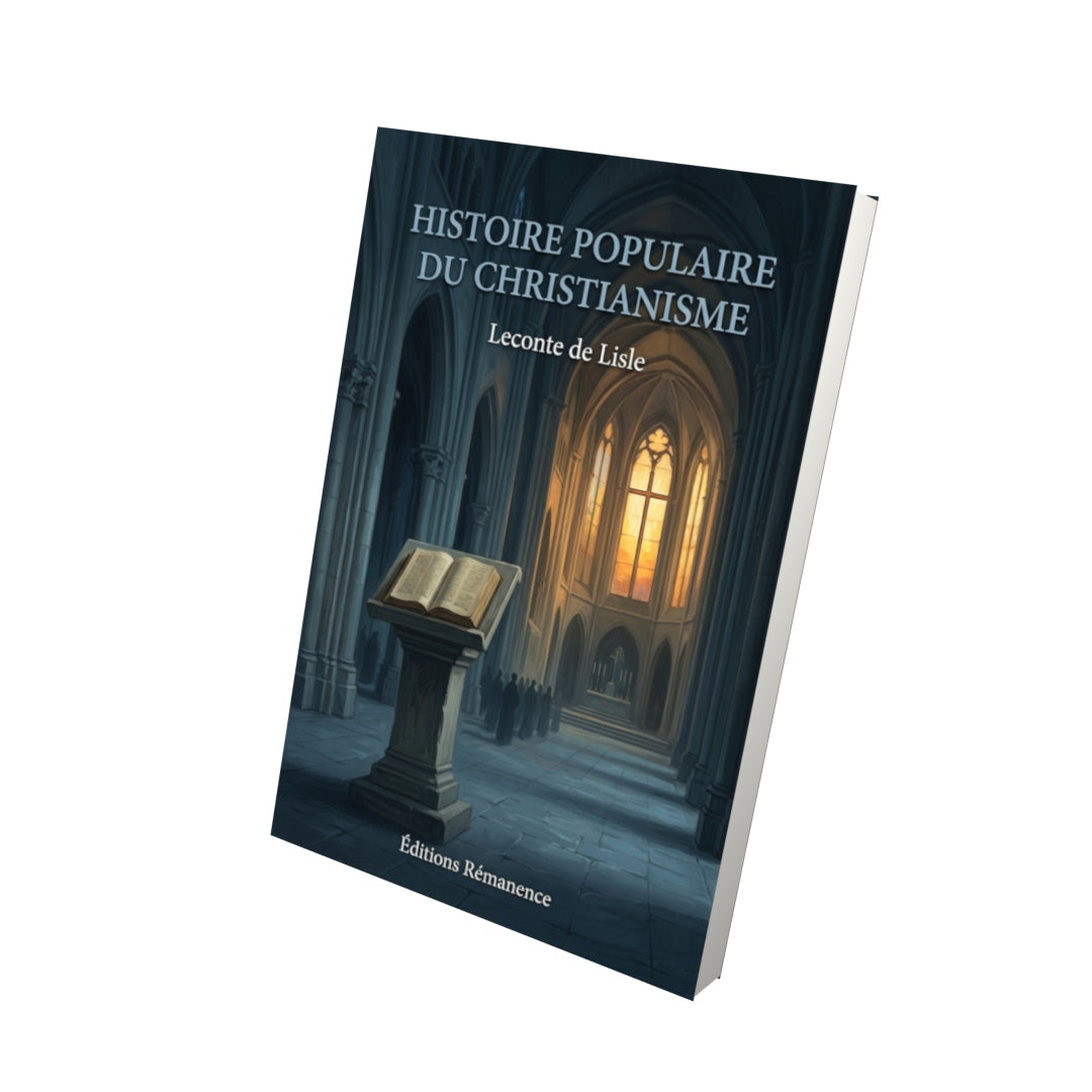 Livre Histoire populaire du Christianisme par Leconte de Lisle - Vue 3D - Editions Remanence