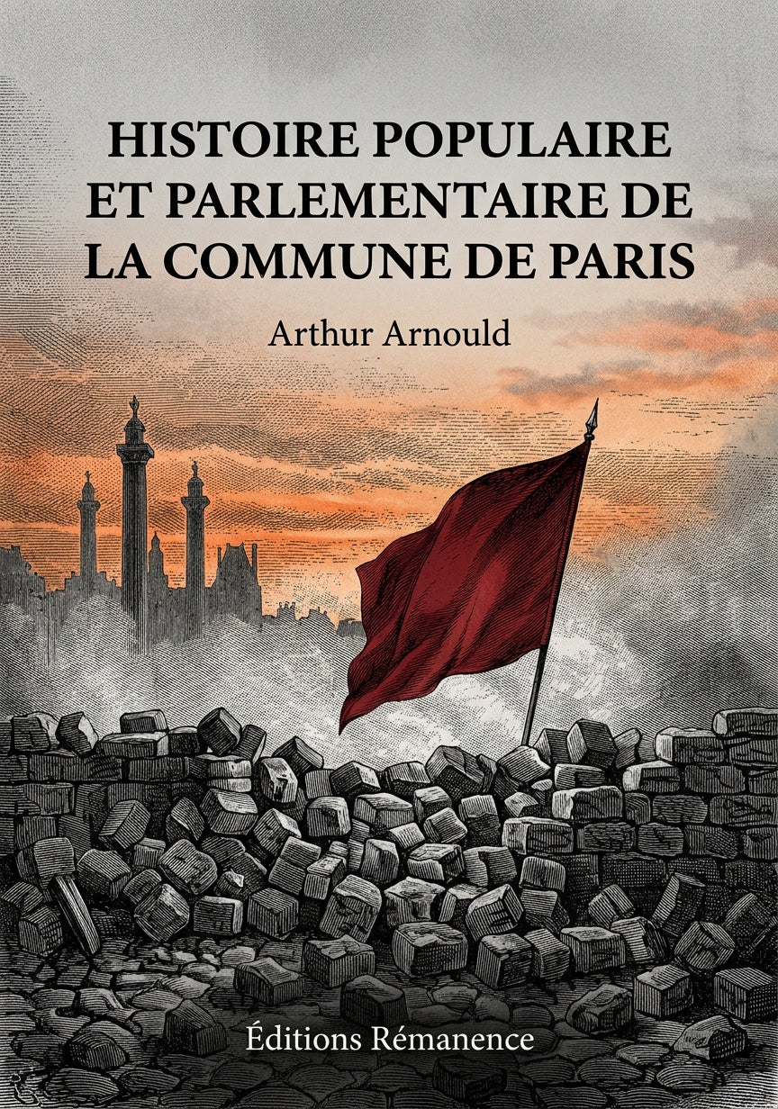 Livre Histoire populaire et parlementaire de la Commune de Paris par Arthur Arnould - Couverture - Editions Remanence