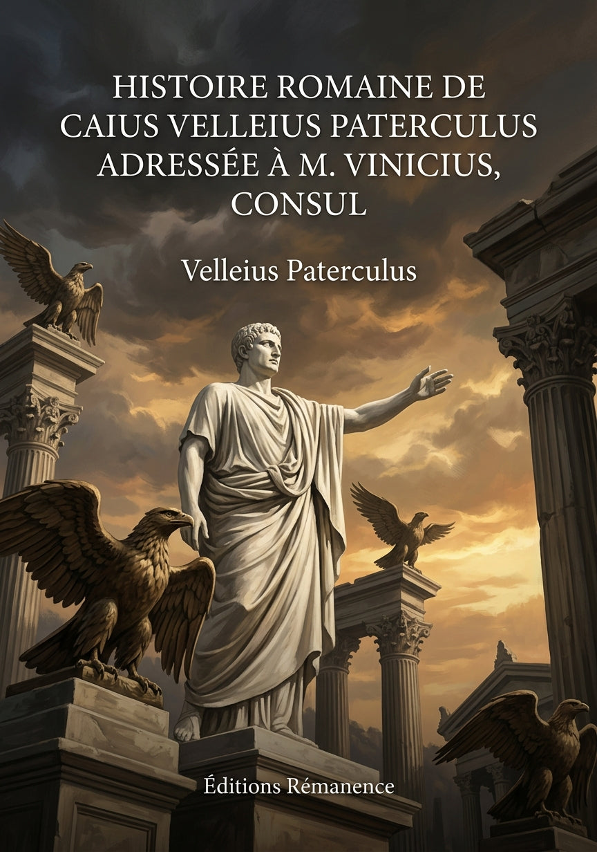 Livre Histoire romaine de Caius Velleius Paterculus adressée à M. Vinicius, Consul par Velleius Paterculus - Couverture - Editions Remanence