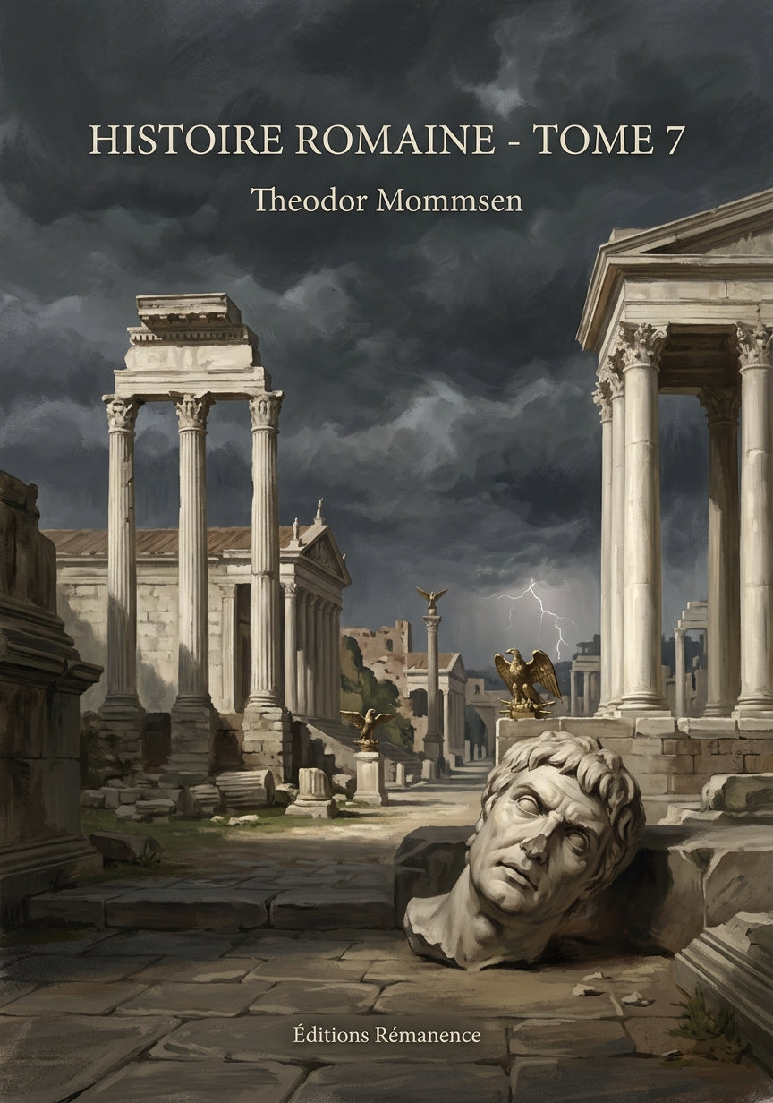 Livre Histoire romaine - Tome 7 par Theodor Mommsen - Couverture - Editions Remanence