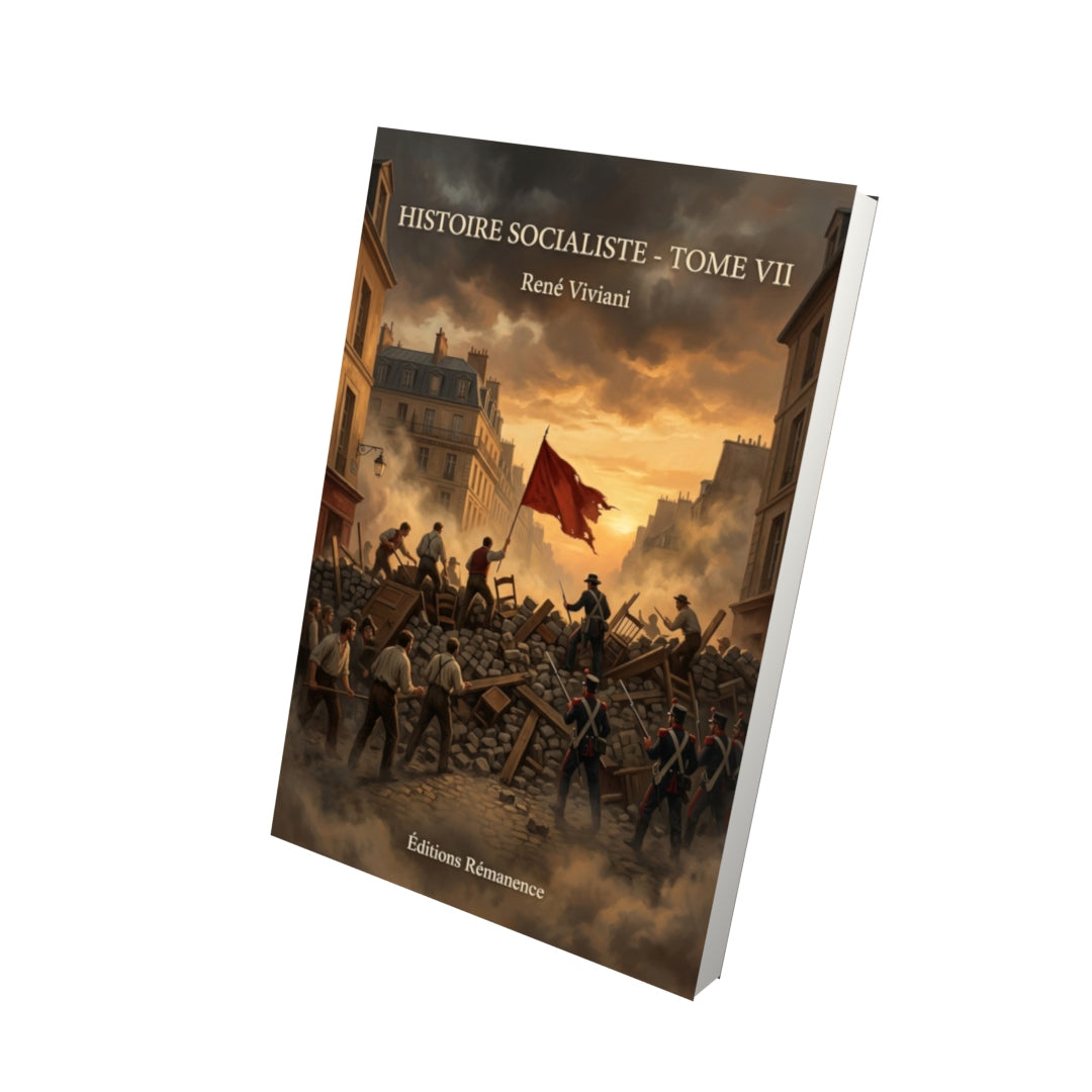 Livre Histoire socialiste - Tome VII par René Viviani - Vue 3D - Editions Remanence