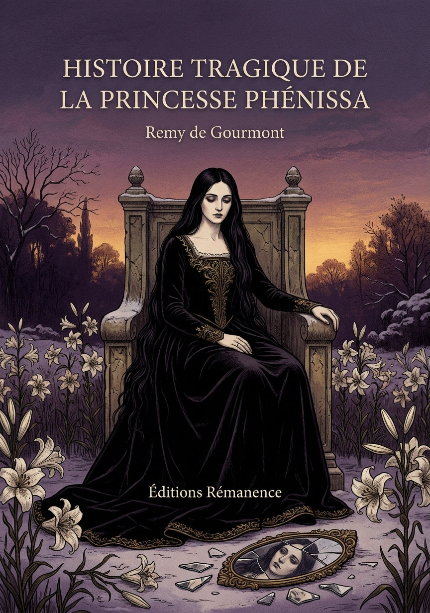 Livre Histoire tragique de la princesse Phénissa par Remy de Gourmont - Couverture - Editions Remanence