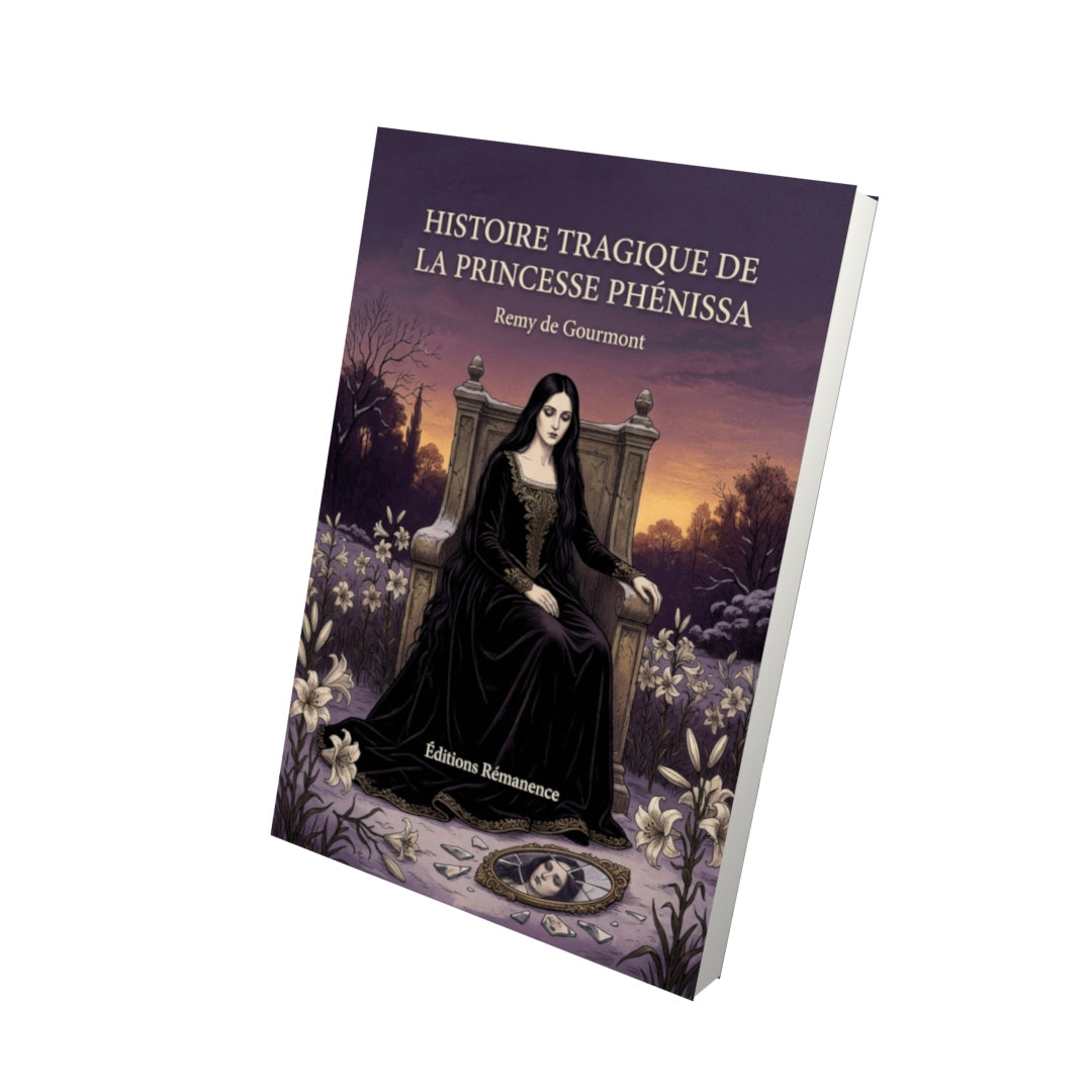 Livre Histoire tragique de la princesse Phénissa par Remy de Gourmont - Vue 3D - Editions Remanence