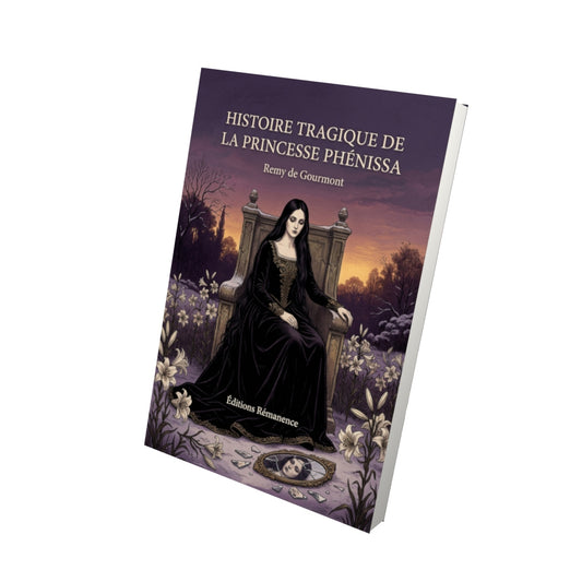 Livre Histoire tragique de la princesse Phénissa par Remy de Gourmont - Vue 3D - Editions Remanence