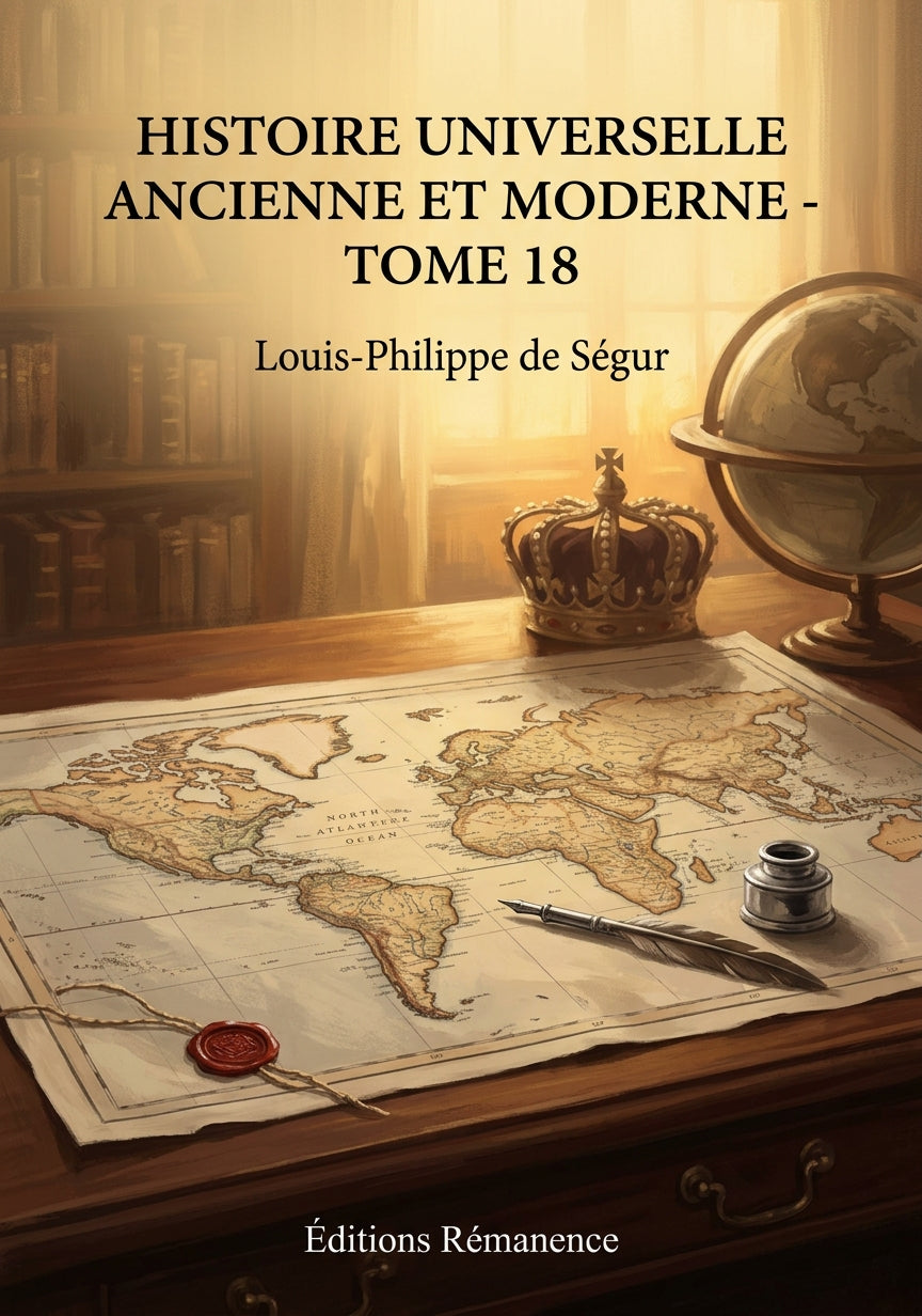 Livre Histoire universelle ancienne et moderne - Tome 18 par Louis-Philippe de Ségur - Couverture - Editions Remanence
