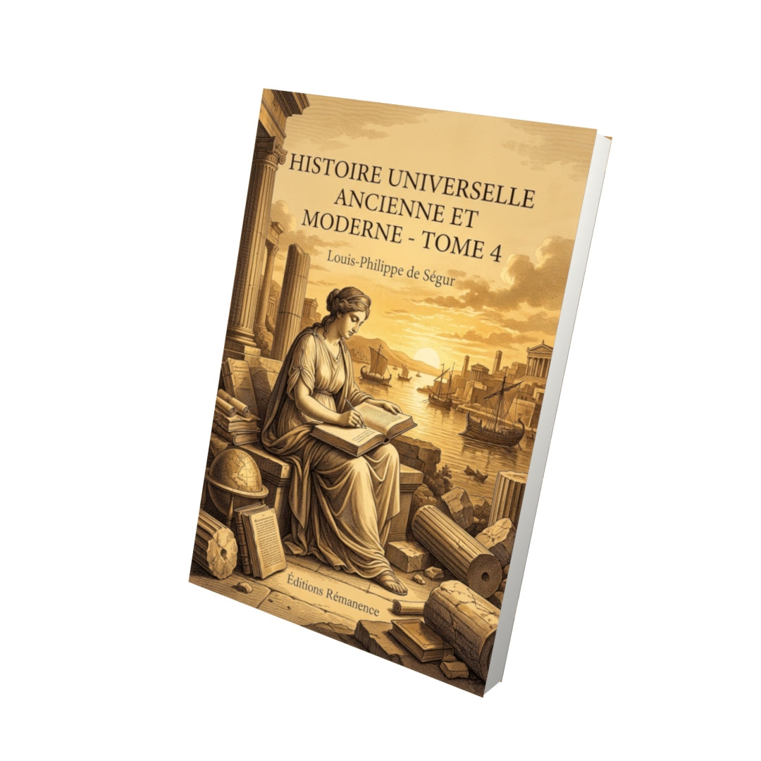 Livre Histoire universelle ancienne et moderne - Tome 4 par Louis-Philippe de Ségur - Vue 3D - Editions Remanence