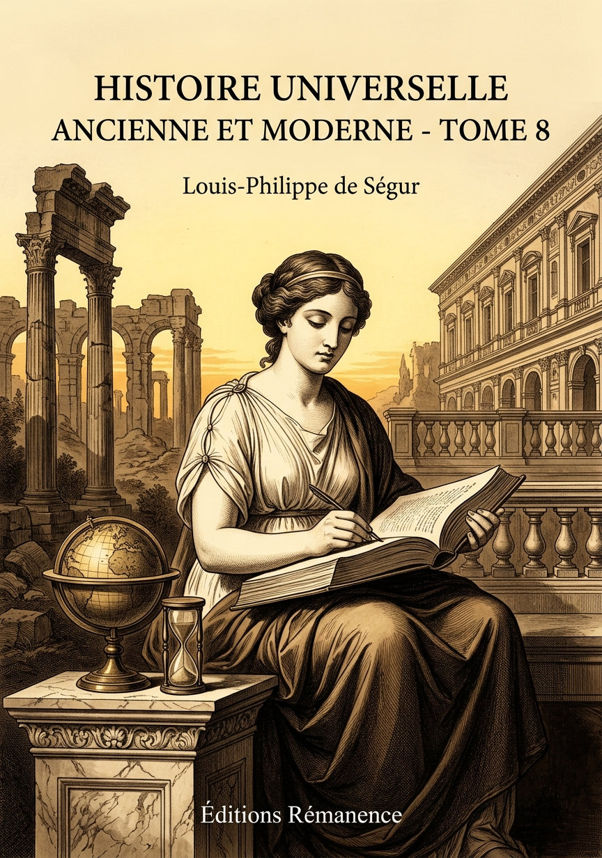Livre Histoire universelle ancienne et moderne - Tome 8 par Louis-Philippe de Ségur - Couverture - Editions Remanence