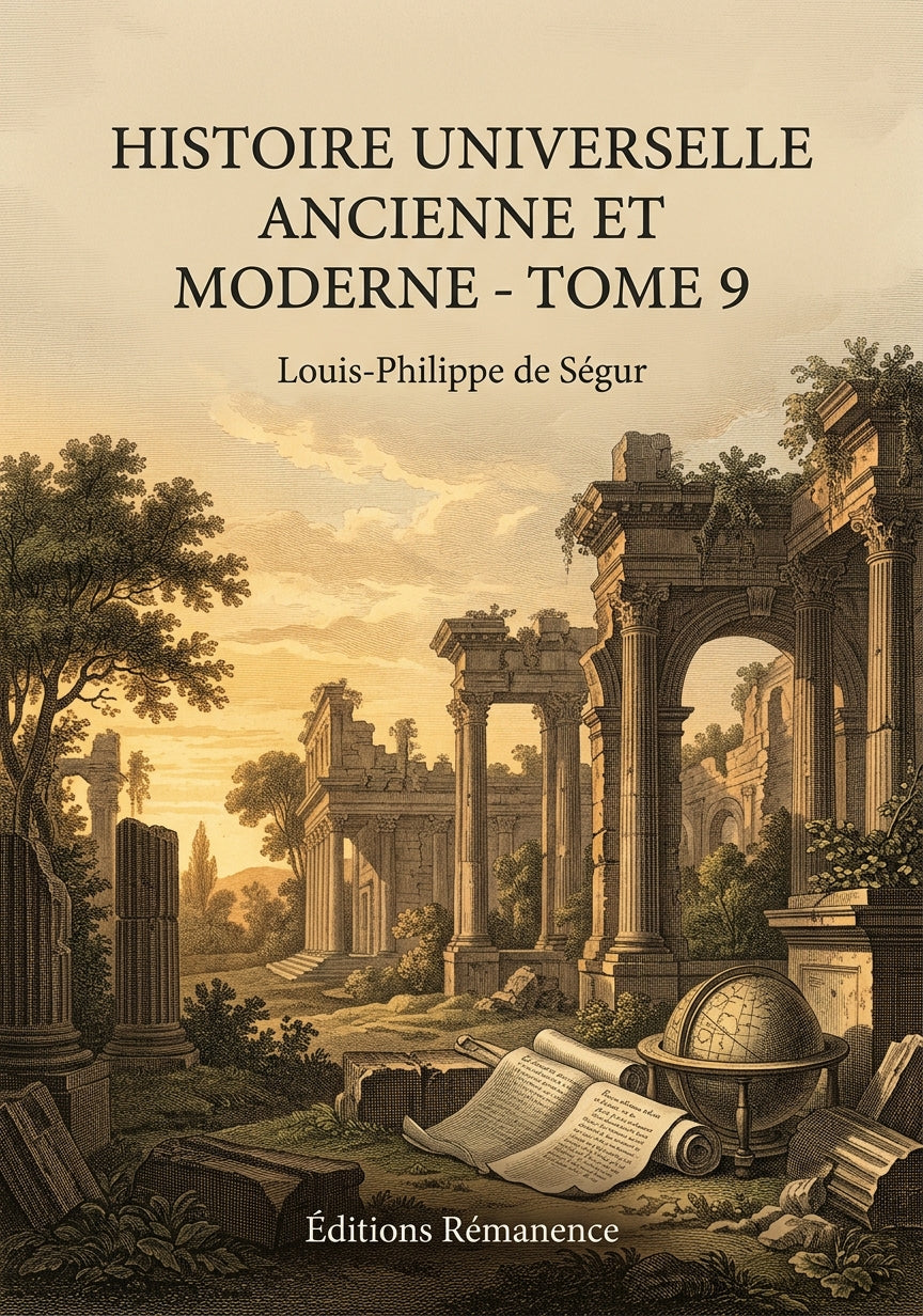 Livre Histoire universelle ancienne et moderne - Tome 9 par Louis-Philippe de Ségur - Couverture - Editions Remanence