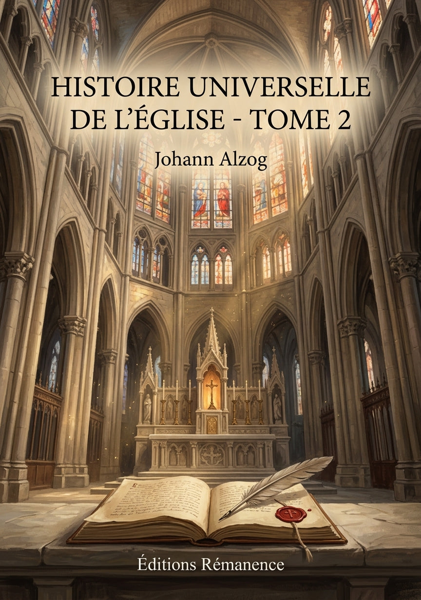 Livre Histoire universelle de l’Église - Tome 2 par Johann Alzog - Couverture - Editions Remanence