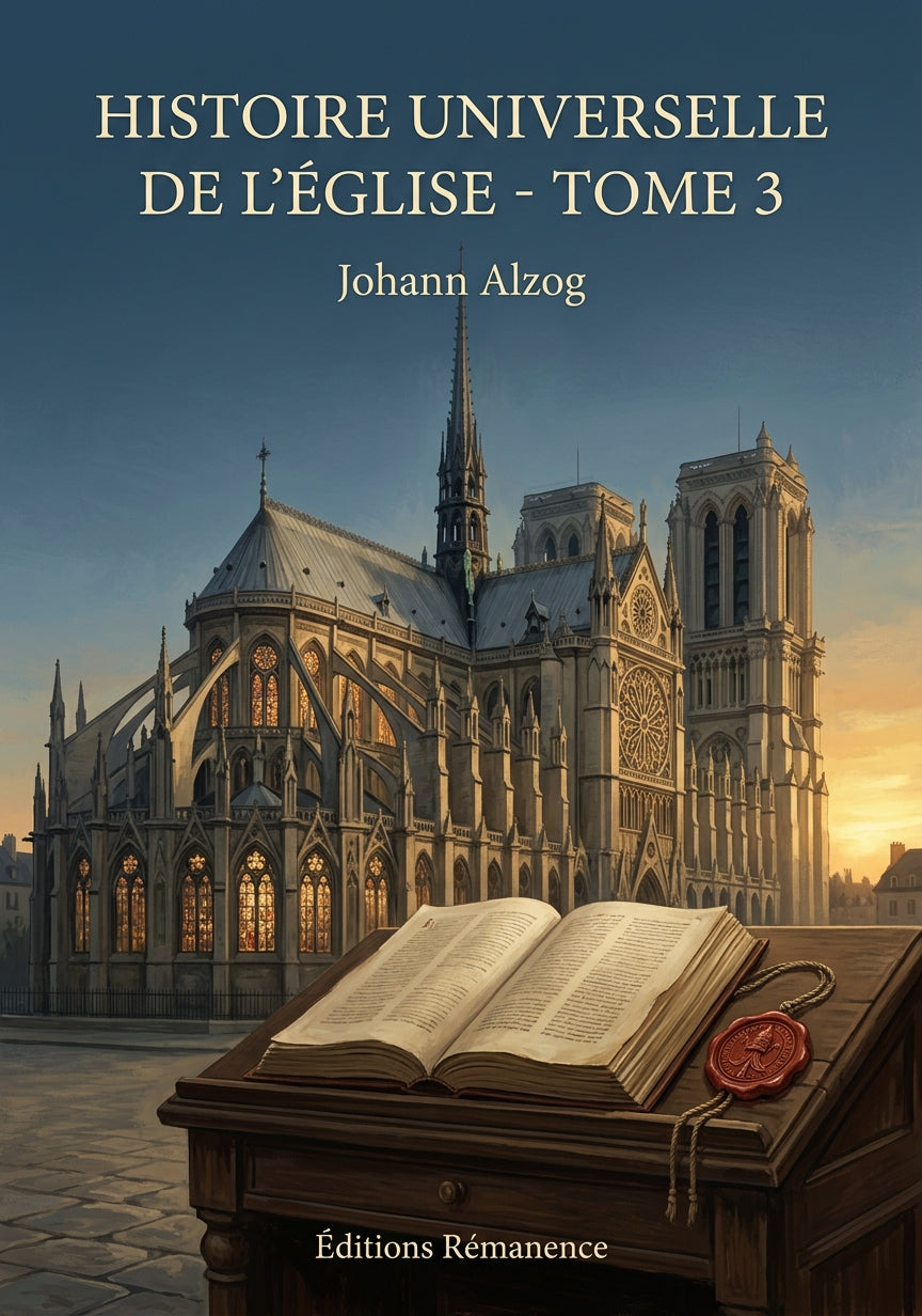 Livre Histoire universelle de l’Église - Tome 3 par Johann Alzog - Couverture - Editions Remanence
