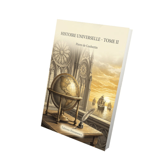 Livre Histoire universelle - Tome II par Pierre de Coubertin - Vue 3D - Editions Remanence