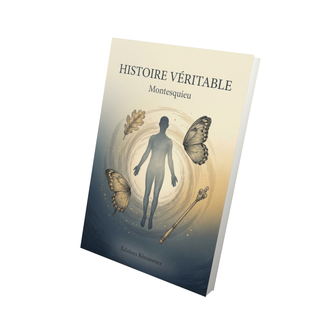 Livre Histoire véritable par Montesquieu - Vue 3D - Editions Remanence