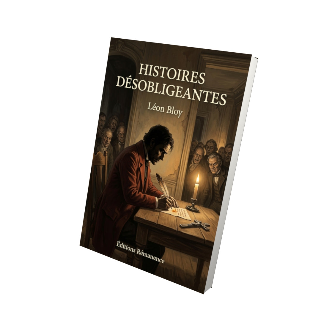Livre Histoires désobligeantes par Léon Bloy - Vue 3D - Editions Remanence