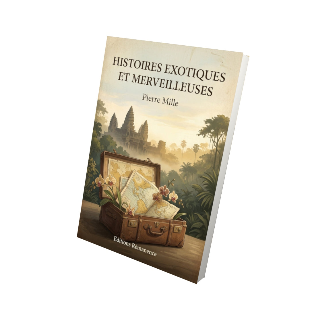 Livre Histoires exotiques et merveilleuses - Pierre Mille - Vue 3D - Editions Remanence