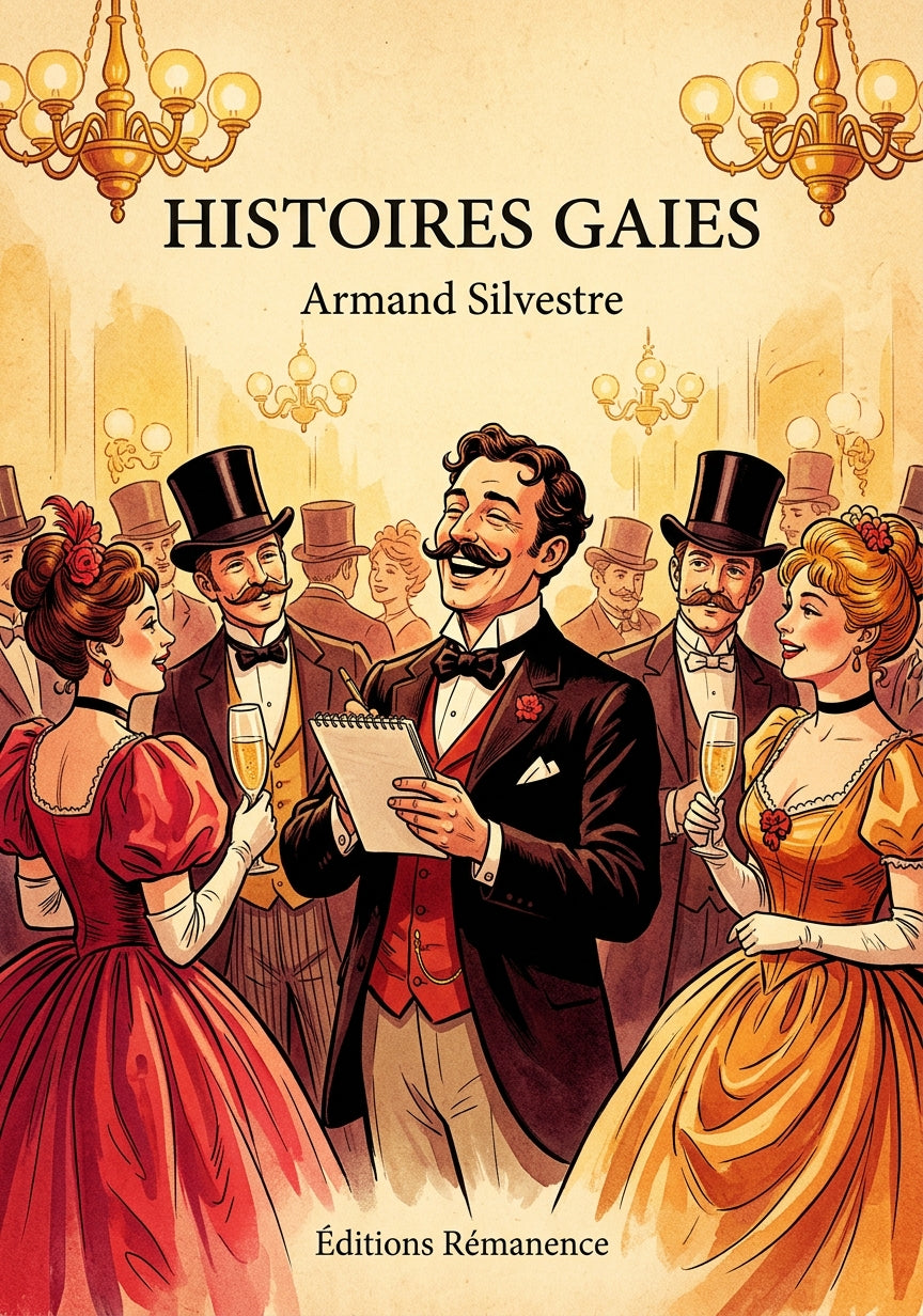 Livre Histoires gaies par Armand Silvestre - Couverture - Editions Remanence