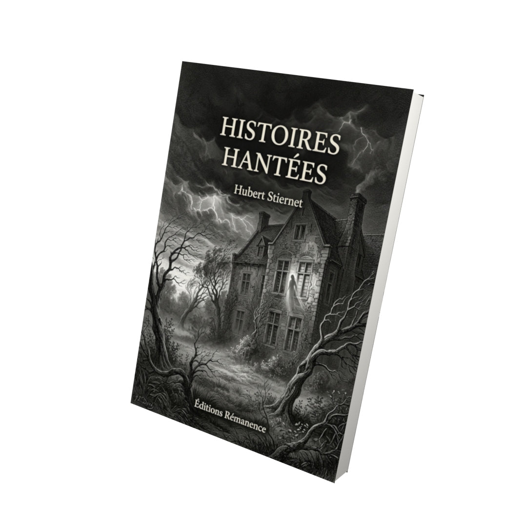 Livre Histoires hantées par Hubert Stiernet - Vue 3D - Editions Remanence
