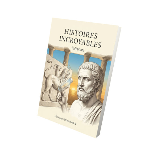 Livre Histoires incroyables par Paléphate - Vue 3D - Editions Remanence