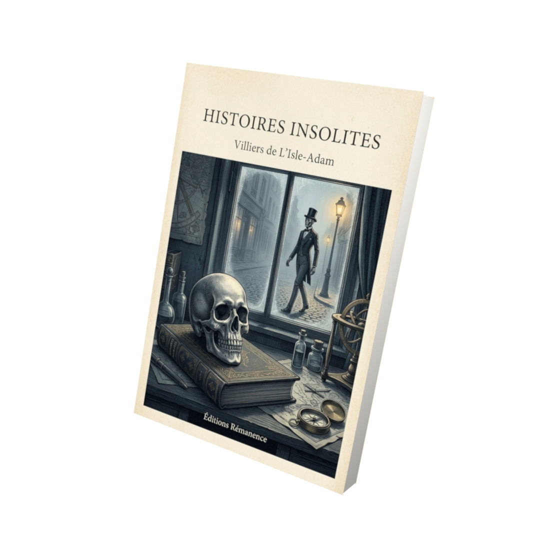 Livre Histoires insolites - Villiers de L'Isle-Adam - Vue 3D - Editions Remanence