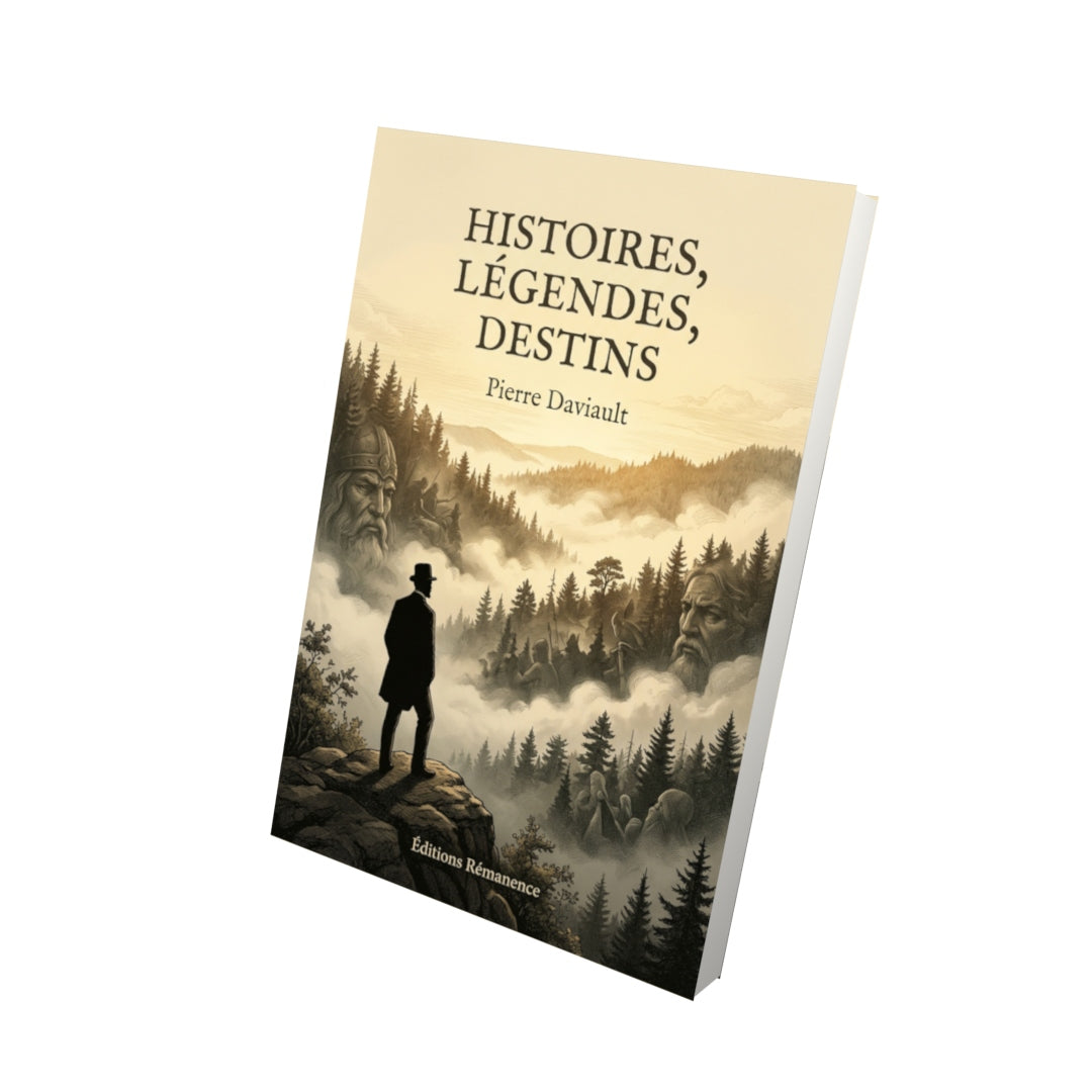 Livre Histoires, légendes, destins par Pierre Daviault - Vue 3D - Editions Remanence