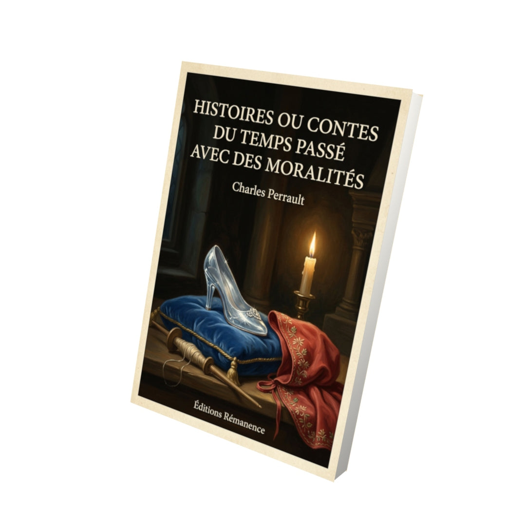 Livre Histoires ou Contes du temps passé avec des moralités - Charles Perrault - Vue 3D - Editions Remanence