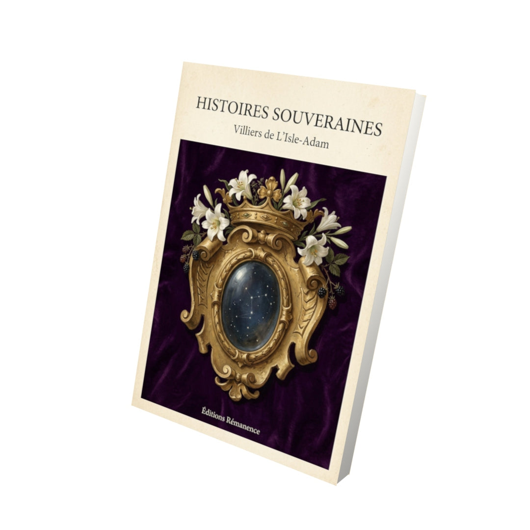 Livre Histoires souveraines - Villiers de L'Isle-Adam - Vue 3D - Editions Remanence