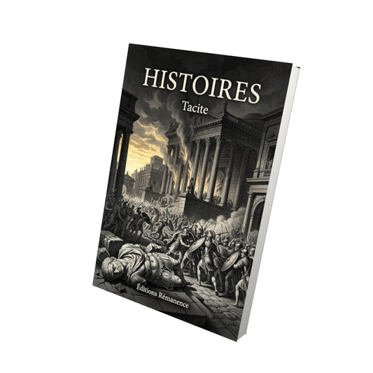 Livre Histoires - Tacite - Vue 3D - Editions Remanence