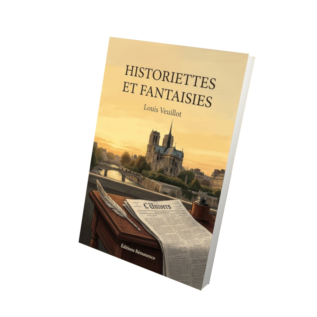 Livre Historiettes et fantaisies par Benjamin Sulte - Vue 3D - Editions Remanence