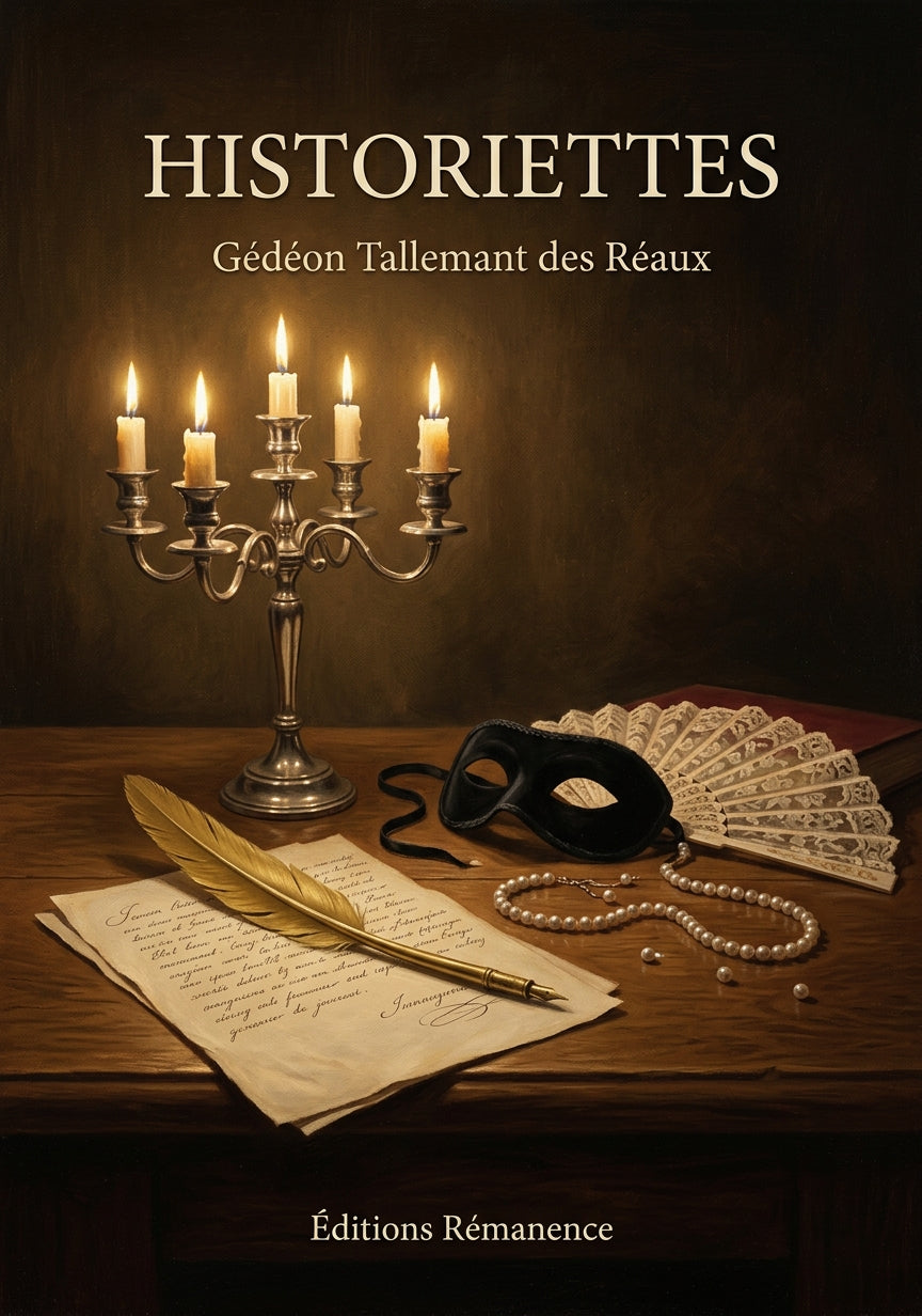 Livre Historiettes par Gédéon Tallemant des Réaux - Couverture - Editions Remanence