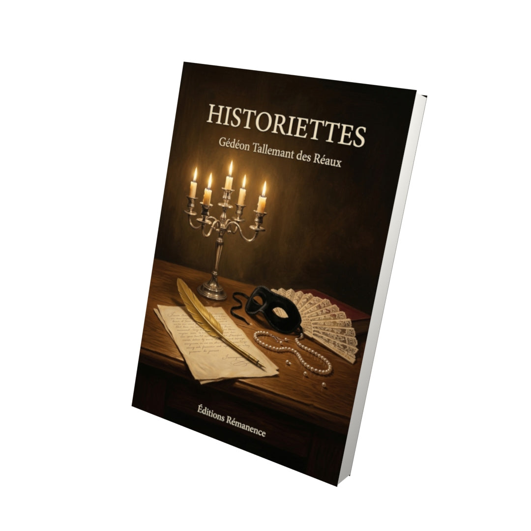 Livre Historiettes par Gédéon Tallemant des Réaux - Vue 3D - Editions Remanence