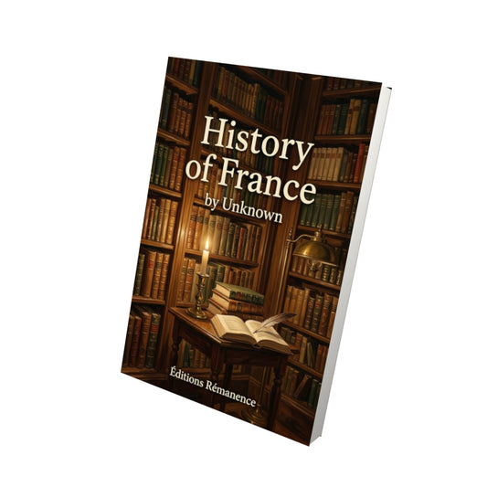 Livre History of France - Vue 3D - Editions Remanence