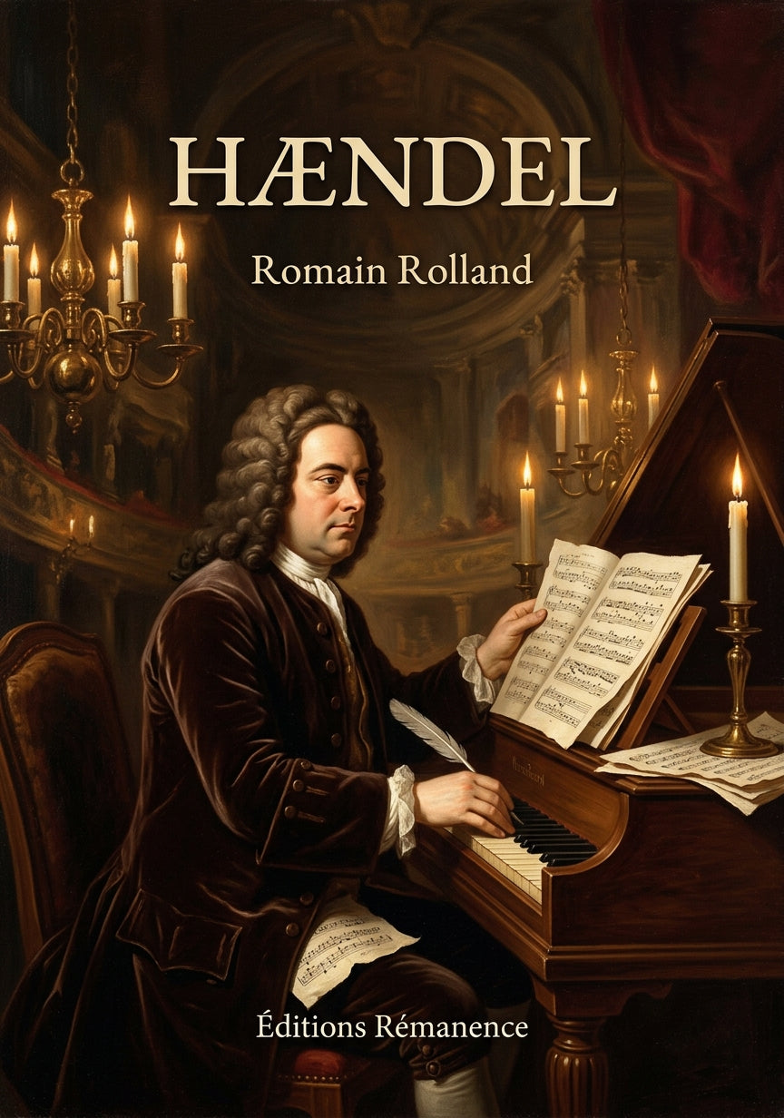 Livre Hændel par Romain Rolland - Couverture - Editions Remanence