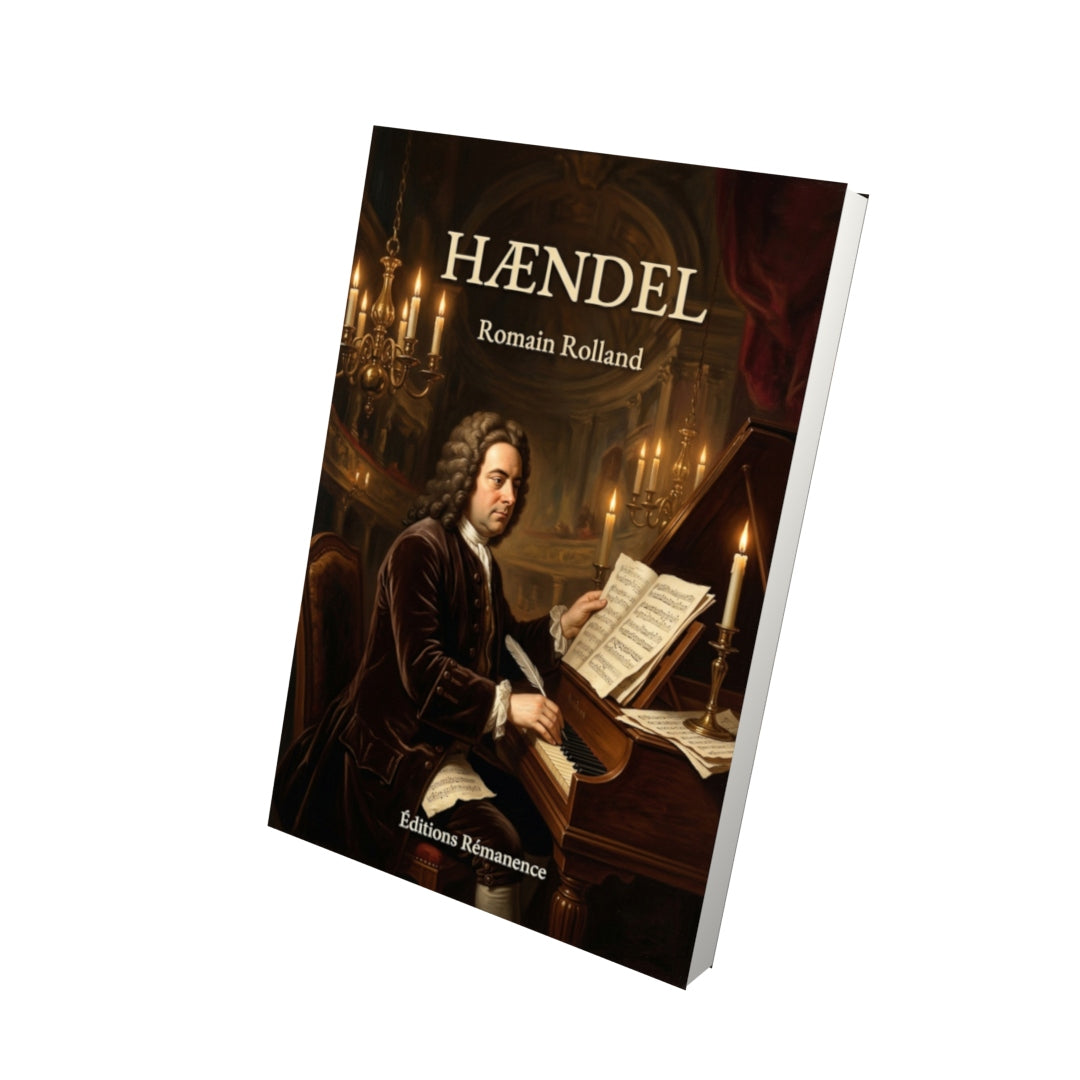 Livre Hændel par Romain Rolland - Vue 3D - Editions Remanence