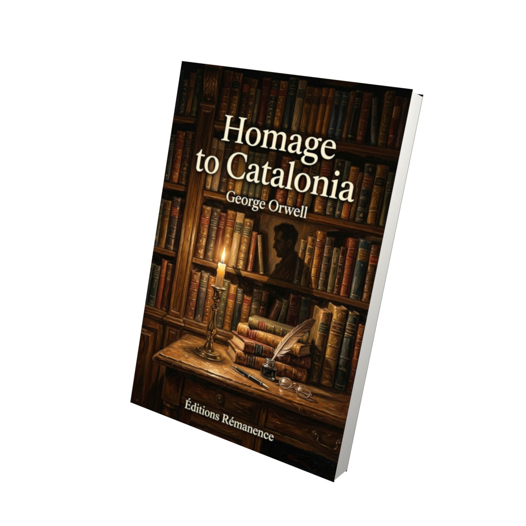 Livre Homage to Catalonia – George Orwell - Vue 3D - Editions Remanence